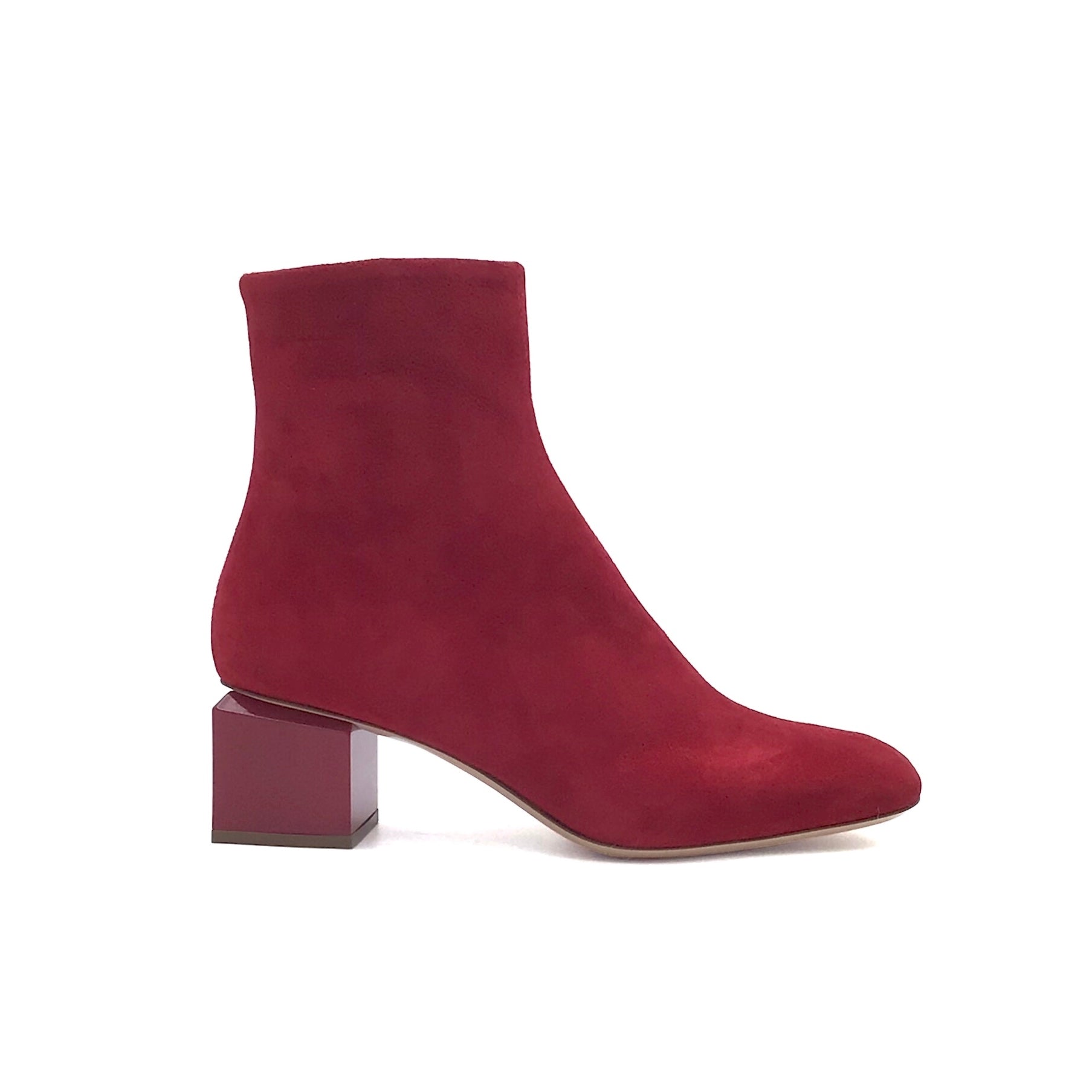 Bottines en daim rouge AGL Angie