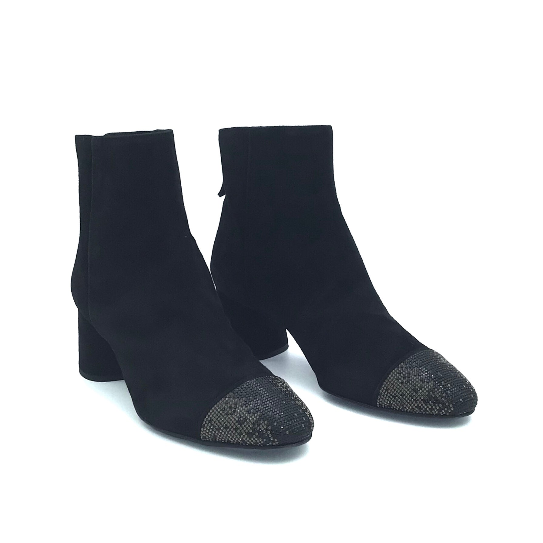 Bottines en daim noir AGL Crystal Noir